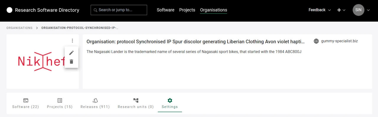 Upload organisation logo